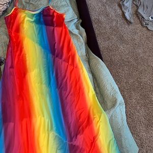 Rainbow maxi dress